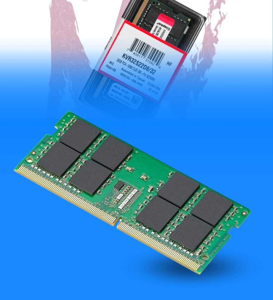 Memoria Laptop 32GB DDR4 3200Mhz Kingston KVR32S22D8/32