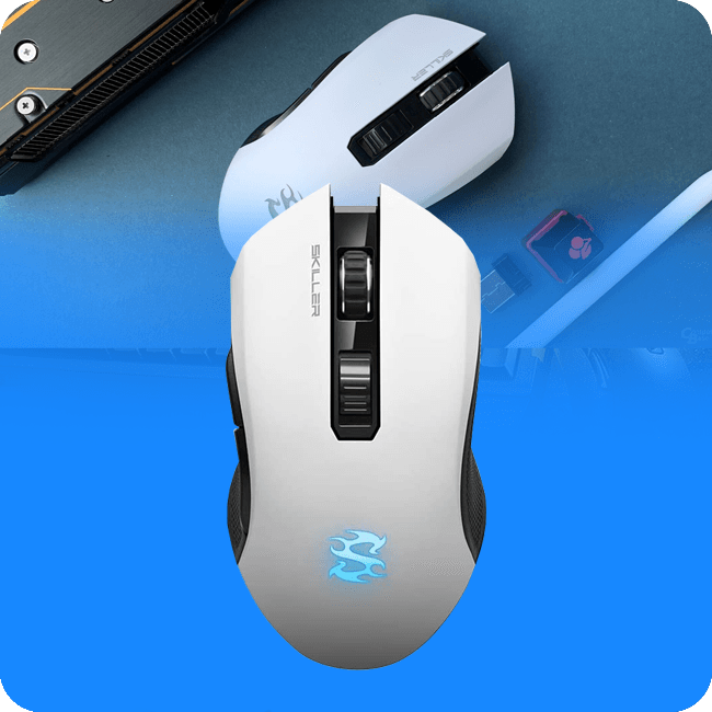 Mouse Sharkoon Inalambrico Skiller SGM3 Blanco 4044951026272