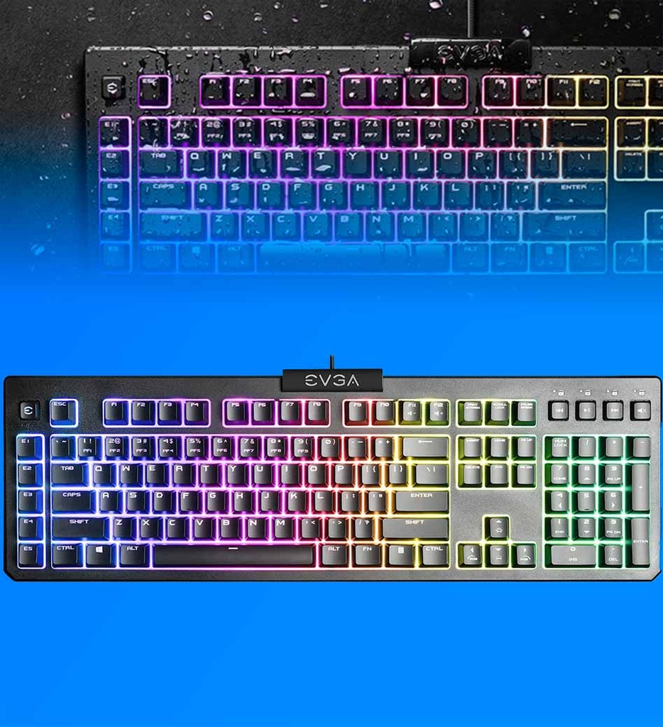 Teclado Evga USB Z12 RGB Color 834-W0-12SP-K2