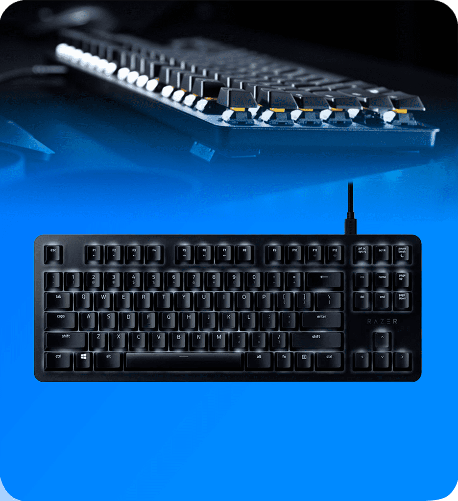 Teclado Razer Blackido Lite US Nasa Anaranjado Switch RZ03-02640200-R3U1