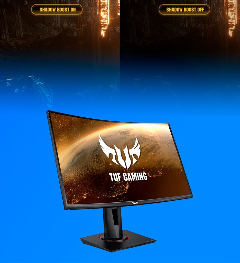 Monitor 27" Asus VG27VQ VA 1920X1080 165Hz 1Ms HDMI DP DVI Curvo Gris Freesync