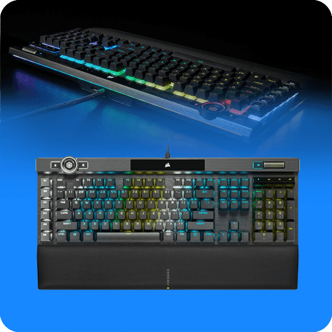 Teclado Corsair Gamer K100 RGB Mecanico OPX CH-912A01A-NA