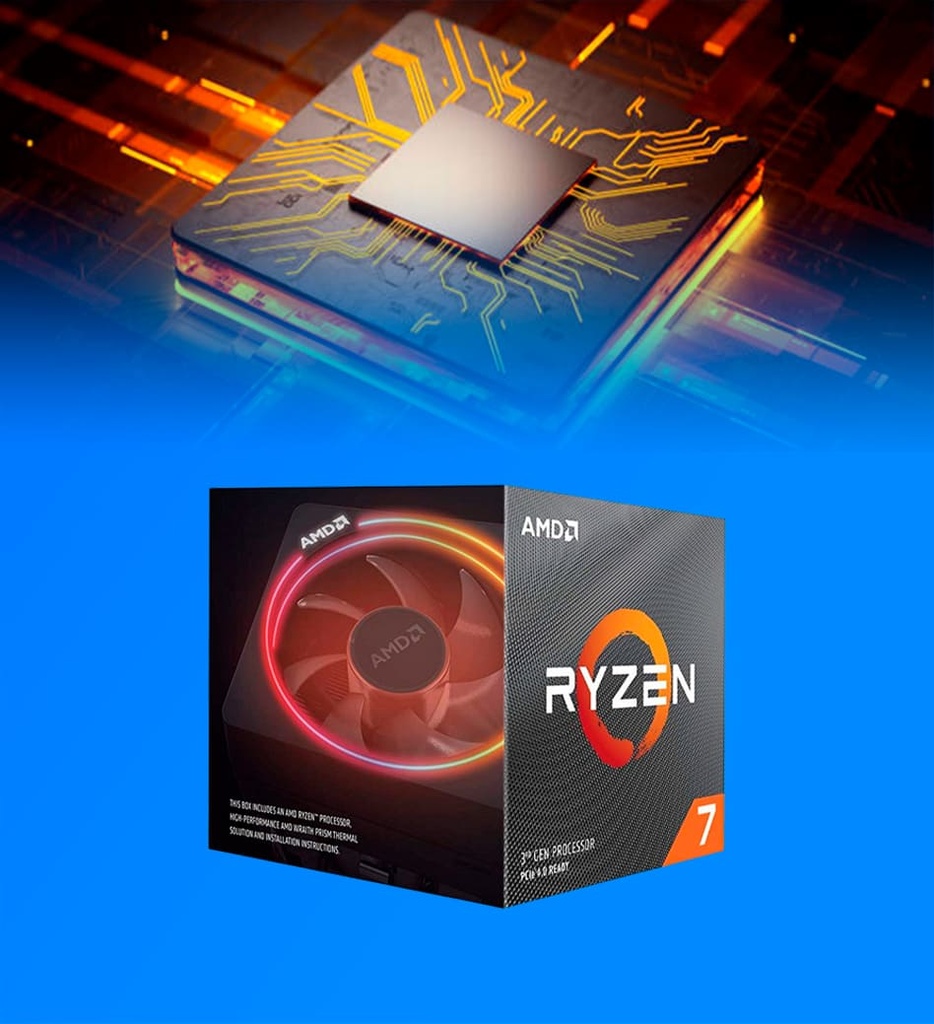 Procesador AMD Ryzen 7 3800X 3RD 3.9 GHz 8N AM4 100-100000025Box