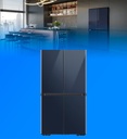 Refrigeradora Samsung 4 Puertas French Door 29" Color Azul Crisper Navy