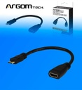 Cable Adaptador Argom ARG-CB-0052 Mini HDMI Macho a HDMI Hembra 15cm