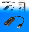 Cable Adaptador Argom ARG-CB-0045 USB 2.0 a RJ45 100 MB/S 15cm