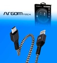Cable Argom ARG-CB-0024BK de Carga Rapida Dura Form Tipo C a Lightning 1.8mts