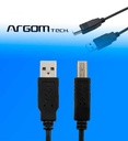Cable Argom ARG-CB-0036 Para Impresora USB 2.0 AM/BM 1.8mts