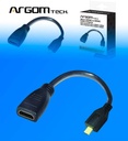 Cable Adaptador Argom ARG-CB-0054 Micro HDMI Macho a HDMI Hembra 15cm