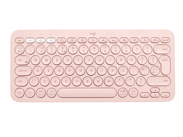 Logitech K380 Multi-Device Bluetooth Keyboard - Teclado - inalámbrico - Bluetooth 3.0 - QWERTY - español - rosa