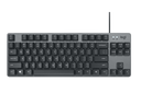 Logitech - Keyboard - Wired - USB - Ergonomic Design - Black