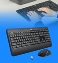 Logitech MK540 Advanced - Juego de teclado y ratón - inalámbrico - 2.4 GHz