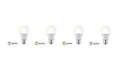 Nexxt Solutions Connectivity - Light Bulb - A19 CCT 110V 4PK - Conexion Wi-Fi - Bombillo de luz blanca regulable - Compatible con Amazon Alexa y Google Assistant - 800 Lumen - 9W (Equivalente a 60 W) - 110 V /220 V