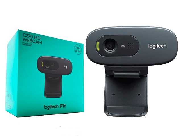Logitech HD Webcam C270 - Cámara web - color - 1280 x 720 - audio - USB 2.0