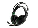 Xtech - Headset - Wired - XTH-560 - Insolense - Gaming - Color: Black with green accents -Connection type: 3.5mm (TRRS) Includes a 3.5mm female splitter adapter to dual 3.5mm plugs (TRS) - Supported platforms: Multi-platform - Buttons: Volume control on left earcup - Cable length: 7.2ft