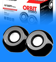 Bocina Argom ARG-SP-1024BK Estereo Orbit 2.0 Multimedia Color Negro
