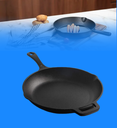 Sarten Tipo Skillet PI0026SHFN Picca Ferro 26" cm Hierro Fundido Color Negro