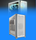 Case Gamer Corsair CC-9011201-WW 4000D Airflow Media Torre ATX Vidrio Templado Color Blanco