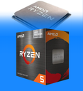 Procesador AMD Ryzen 5 5600G 100-100000252BOX AM4 19MB Cache 3.9 GHZ 6N con Disipador