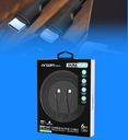 Cable Argom ARG-CB-0072BK Dura Flex Tipo C a Lightning 30W 1.8 Metros Silicona Color Negro