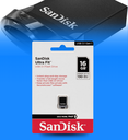 Memoria USB SanDisk 16GB Flash Drive Ultra Fit USB 3.1 Z430