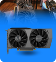 Tarjeta de Video Gaming Zotac ZT-A30610H-10MLHR Nvidia GeForce RTX3060 TI 8GB DDR6 Ice Storm Freeze Tech Twin Edge OC Edition Seminueva