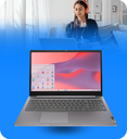 Laptop Lenovo 3 15IJL6 82N4002HUS Chromebook Celeron Dual-Core N4500 64GB eMMC 4GB RAM 15.6" 1920x1080 FHD ChromeOS Color Gris Seminueva