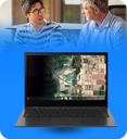 Laptop Lenovo Chromebook 14e 81MH000BUS AMD A4-9120C 32GB eMMC 4GB RAM DDR4 14" 1920x1080 FHD Touchscreen Chrome OS Color Gris Seminueva