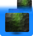 Mouse Pad Argom ARG-AC-1233G Base de Goma Antideslizante Color Negro con Verde