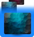 Mouse Pad Argom ARG-AC-1233L Base de Goma Antideslizante Color Negro con Azul