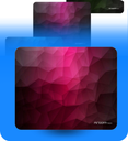 Mouse Pad Argom ARG-AC-1233R Base de Goma Antideslizante Color Negro con Rojo