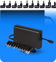 Cargador Universal Para Laptop Argom ARG-AC-0097 90W 100V-240V AC 12 Puntas