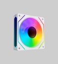 Ventilador Quimera Para Case QM-RS1200-WH1 ARGB Fan 5v 3pin+pwm 4Pin Color Blanco
