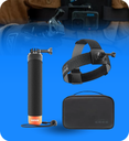 Kit GoPro de Aventuras 3.0 Correa para la Cabeza + Empuñadora Flotante + Estuche Compacto