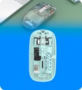 Mouse Tera TR-501BM-WK Transparente Inalambrico DPI 1600 Color Azul Cielo
