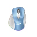 Mouse RGB Genius ERGO 9000S Pro Inalámbrico Bluetooth 2400 DPI 31030039401 Color Celeste