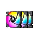 Ventilador Eagle Warrior FCF2L3W5007C  3x120mm W/6 Pin Control Box Color Negro