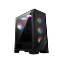 Case Gaming MSI MAGFORGE120 Mag Forge 120A con Vidrio Templado Color Negro