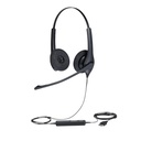 Headset Jabra 1519-0157 BIZ 1500 Duo Auricular Profesional con Microfono Cableado Quick Disconnect Color Negro