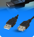 CABLE USB XTC-301 USB 2.0 A-MACHO A A-HEMBRA 6 PIES XTECH