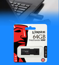 MEMORIA USB 64GB USB 3.0 DATA TRAVELER 100 G3 NEGRO KINGSTON