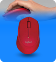 MOUSE M280 DIESTRO-OPTICO-3 BOTONES INALAMBRICO COLOR ROJO LOGITECH