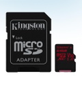 TARJETA MICROSD 64GB MICROSDXC CANVAS REACT 100R/80W U3 UHS-I V30 CON ADAPTADOR KINGSTON