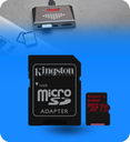 TARJETA MICROSD 64GB MICROSDXC CANVAS REACT 100R/80W U3 UHS-I V30 CON ADAPTADOR KINGSTON