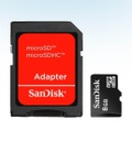 TARJETA MICROSD 8GB MICROSDHC CON ADAPTADOR SANDISK