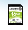 TARJETA SD 16GB SDHC CANVAS SELECT 80R CL10 UHS-I KINGSTON