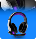 HEADSET GAMING PRIMUS ARCUS PHS-250 250S WRD7.1 MULTI PLATAFORMA COLOR GRIS/MORADO 