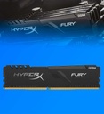 MEMORIA RAM HYPERX FURY DDR4 8 GB DIMM 288 ESPIGAS2400 MHZ  PC4-19200 CL15 1.2 V