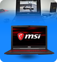 LAPTOP MSI GL63 CORE I7-8750H 2.2GHZ 1TB HDD +256GB SSD 8GB RAM 15.6" 1920X1080 WIN10 NVIDIA GTX1050TI SEMINUEVA