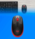 MOUSE LOGITECH M190 INALAMBRICO COLOR ROJO